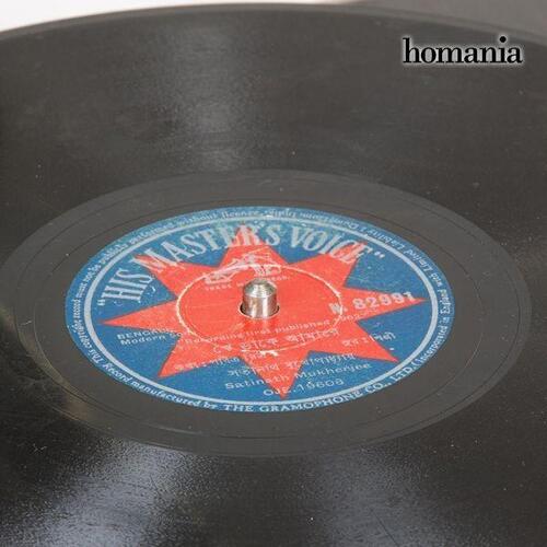 grammofon Firkantet Sort Sølv - Old Style Samling by Homania