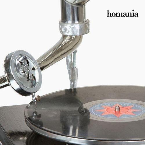 grammofon Firkantet Sort Sølv - Old Style Samling by Homania