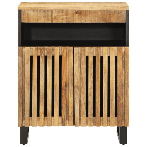 Skænk 60x34x75 cm massivt ru mangotræ