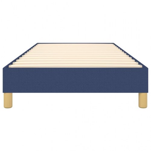 Boxspring sengeramme 90×190 cm - stof, blå