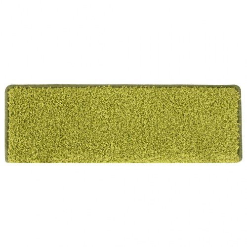 Trappemåtter 15 stk. - 65×21×4 cm - grønne, rektangulær kant