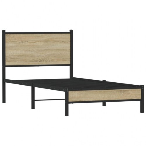 Sengeramme 75x190 cm i metal - sonoma-eg