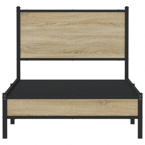 Sengeramme 75x190 cm i metal - sonoma-eg