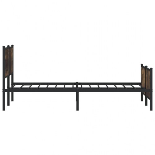 Sengeramme uden madras 183 x 213 cm - røget egetræsfarve