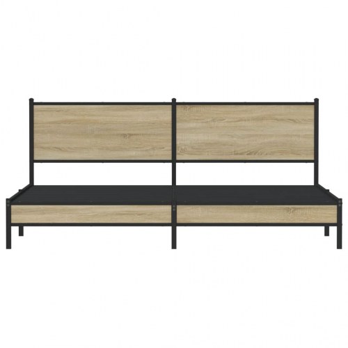 Sengeramme 200 x 200 cm i metal - sonoma-eg