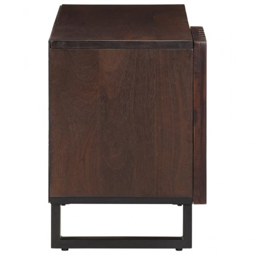 Tv-bord 80x34x46 cm massivt mangotræ brun