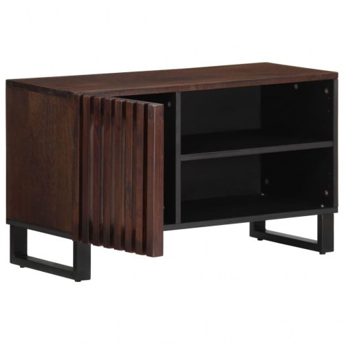 Tv-bord 80x34x46 cm massivt mangotræ brun