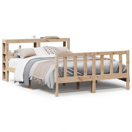 Sengeramme uden madras 150x200 cm massivt fyrretræ