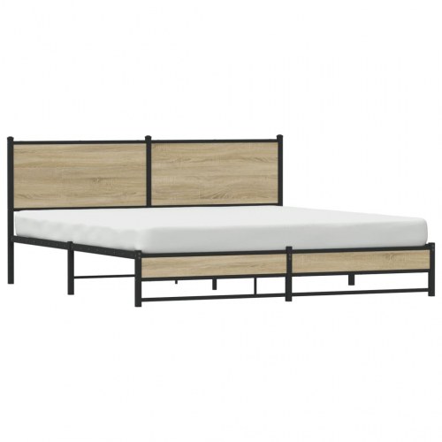 Sengeramme i metal sonoma-eg 183 x 213 cm