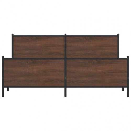 Sengeramme uden madras 193 x 203 cm - brun egetræsfarve