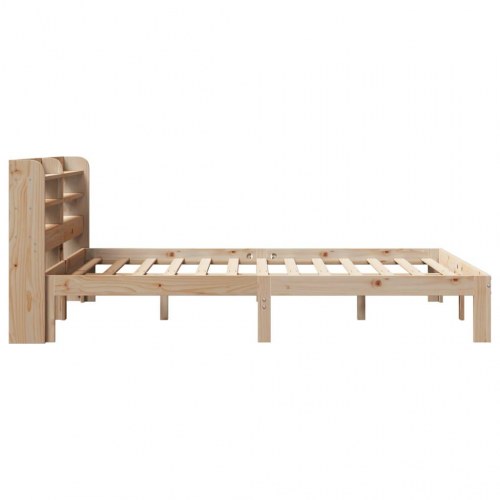 Sengeramme med sengegavl 160 x 200 cm i massivt fyrretræ