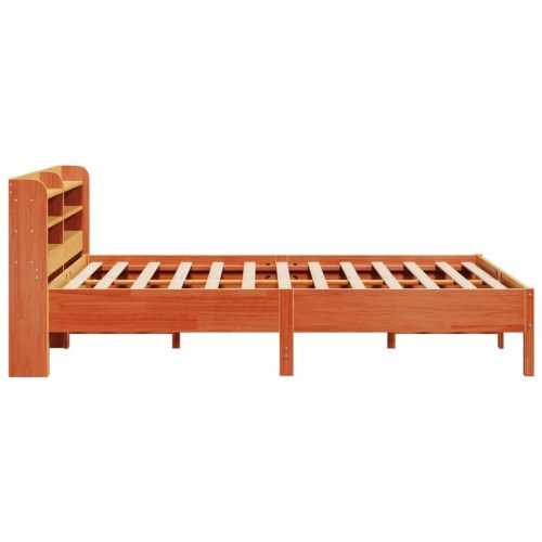 Sengeramme uden madras 135x190 cm i massivt fyrretræ - brun