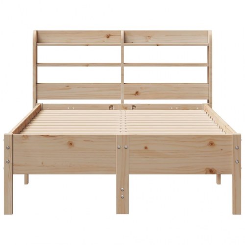 Sengeramme uden madras 100x200 cm massivt fyrretræ