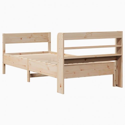 Sengeramme 75 x 190 cm i massivt fyrretræ - uden madras