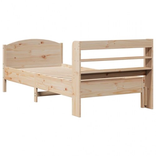 Sengeramme uden madras 90x190 cm massivt fyrretræ