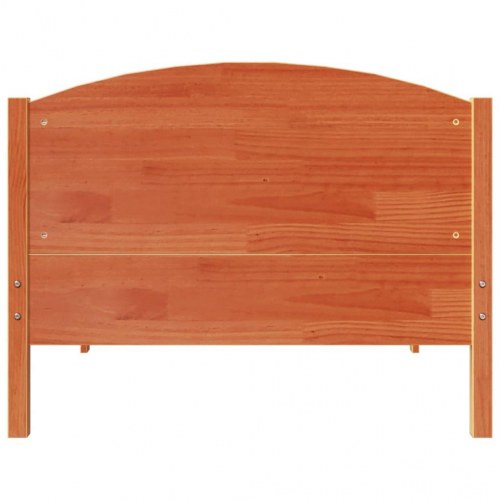 Sengeramme uden madras 90x190 cm massivt fyrretræ gyldenbrun
