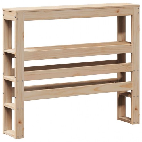 Sengeramme med sengegavl 75×190 cm i massivt fyrretræ
