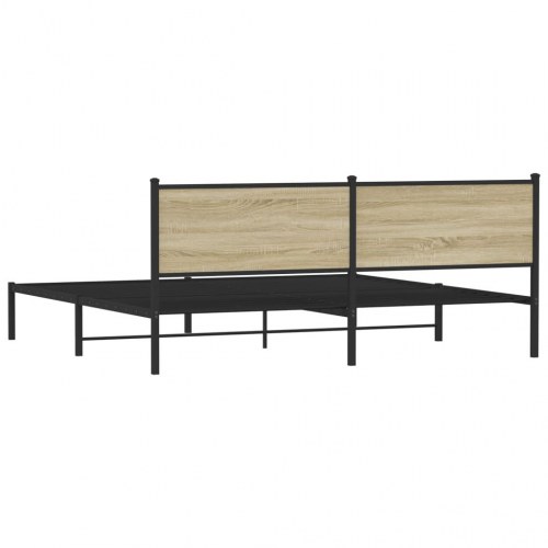 Sengeramme i metal 200 x 200 cm - sonoma-eg