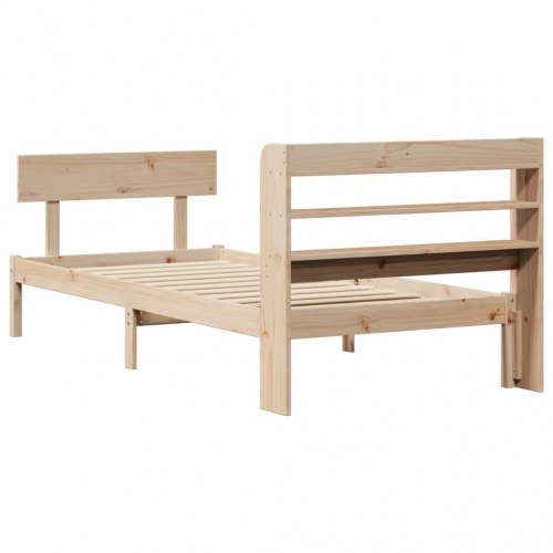 Sengeramme uden madras 90x190 cm massivt fyrretræ