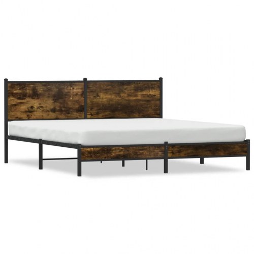 Sengeramme uden madras 183 x 213 cm - røget egetræsfarve
