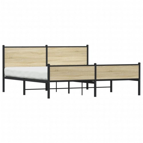 Sengeramme uden madras 183 x 213 cm i metal - sonoma-eg