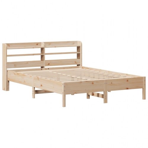 Sengeramme 135 x 190 cm med sengegærde og hylder