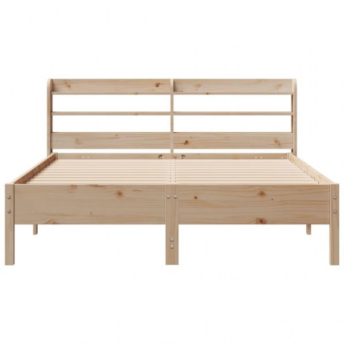 Sengeramme 135 x 190 cm med sengegærde og hylder