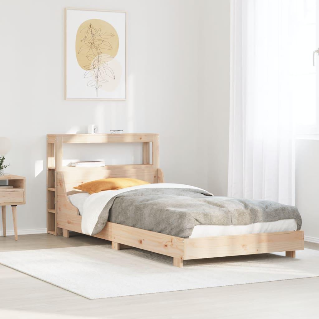 Sengeramme Uden Madras 75x190 Cm Massivt Fyrretræ
