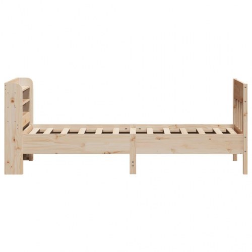 Sengeramme 90 x 200 cm i massivt fyrretræ uden madras