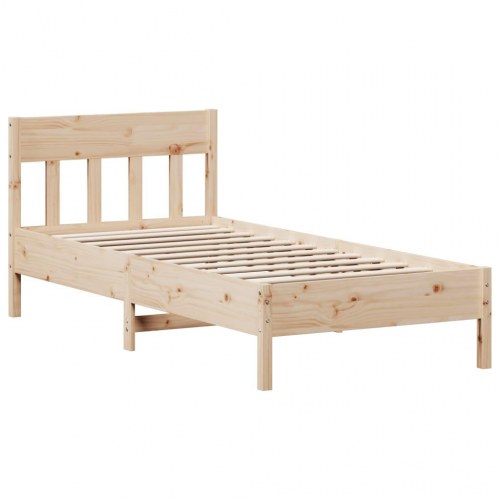 Sengeramme 90 x 200 cm i massivt fyrretræ uden madras