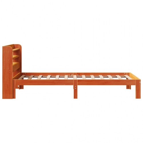 Sengeramme 100x200 cm i massivt fyrretræ - gyldenbrun