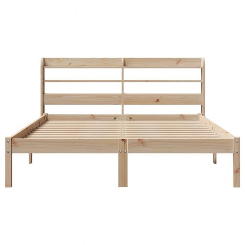Sengeramme uden madras 135 x 190 cm i massivt fyrretræ