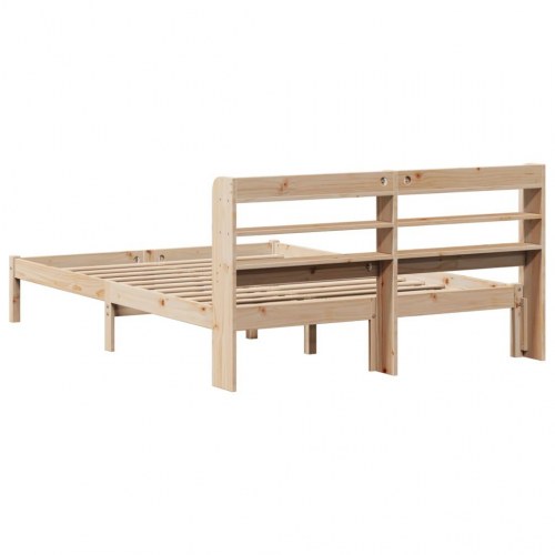 Sengeramme uden madras 135 x 190 cm i massivt fyrretræ