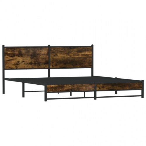 Sengeramme uden madras 180 x 200 cm - røget egetræsfarve