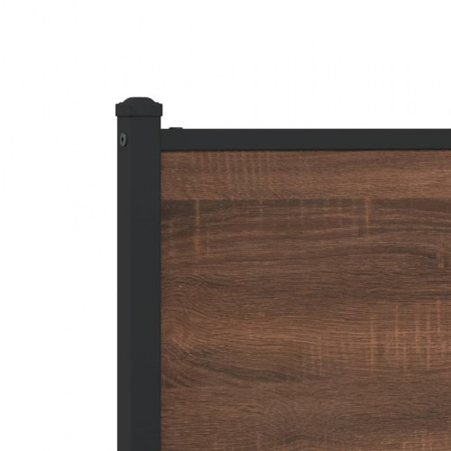 Sengeramme uden madras 200 x 200 cm - brun egetræsfarve