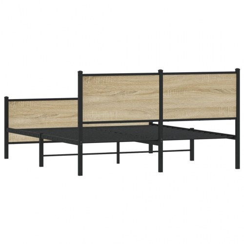 Sengeramme 150 x 200 cm i metal - sonoma-eg