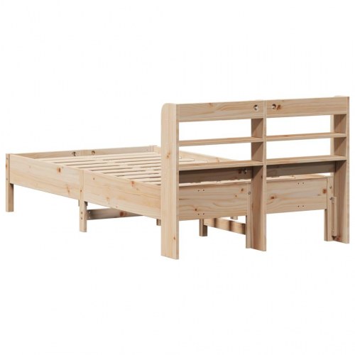 Sengeramme uden madras 75 x 190 cm i massivt fyrretræ