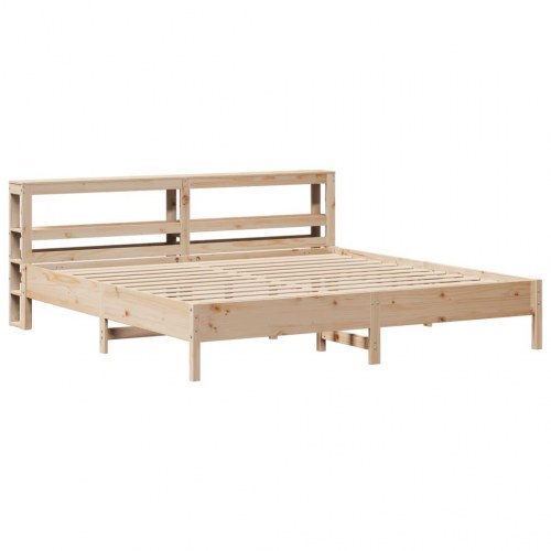 Sengeramme uden madras 180x200 cm massivt fyrretræ