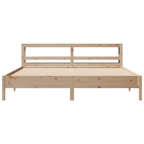 Sengeramme uden madras 180x200 cm massivt fyrretræ