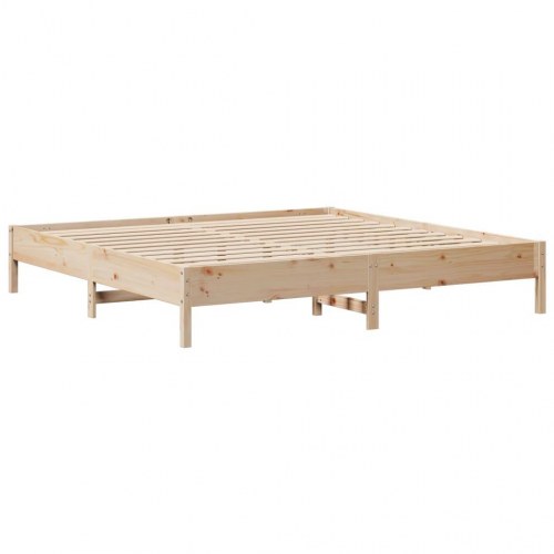 Sengeramme uden madras 180x200 cm massivt fyrretræ