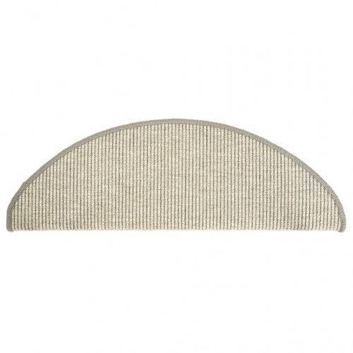 Trappemåtter - 15 stk. halvrunde 65 × 21 × 4 cm, sølv