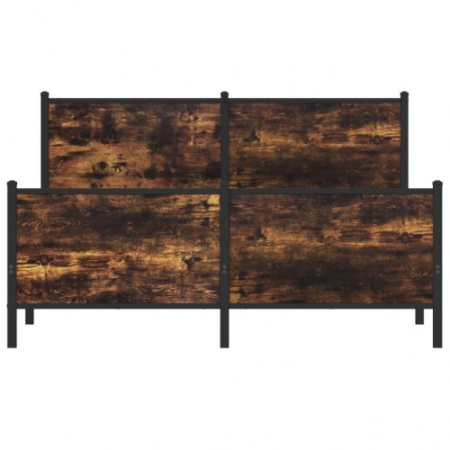 Sengeramme uden madras 150 x 200 cm - røget egetræsfarve