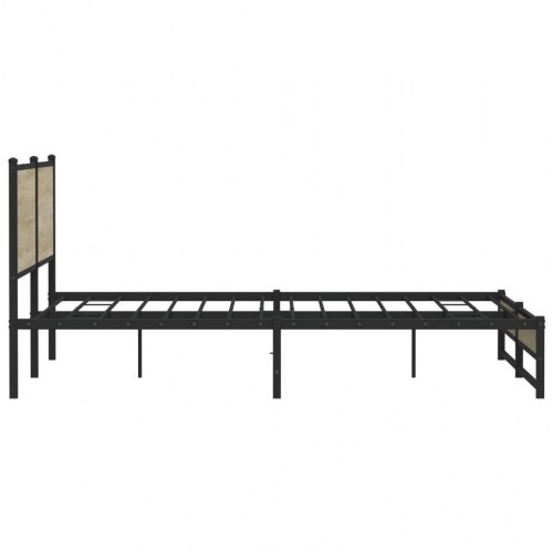 Sengeramme 200x200 cm i metal - sonoma-eg