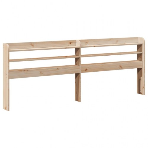 Sengeramme uden madras 200 x 200 cm i massivt fyrretræ