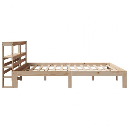 Sengeramme med sengegavl 180×200 cm - massivt fyrretræ