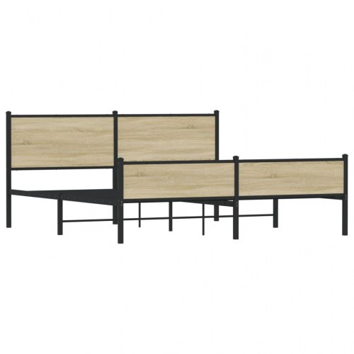 Sengeramme i metal 180 x 200 cm - sonoma-eg