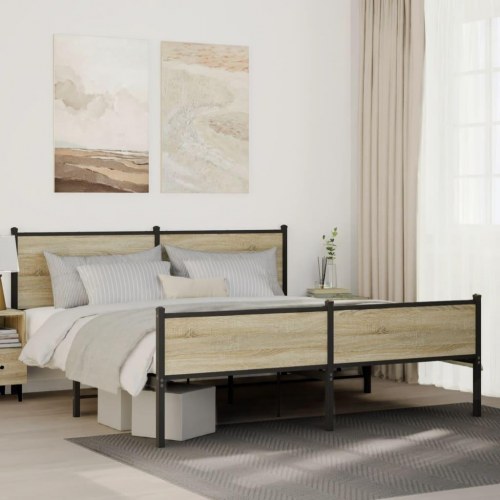 Sengeramme i metal 180 x 200 cm - sonoma-eg