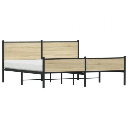 Sengeramme i metal 180 x 200 cm - sonoma-eg