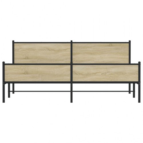 Sengeramme 193 x 203 cm med sengegavl - sonoma-eg