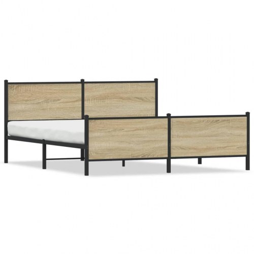 Sengeramme i metal uden madras 193 x 203 cm - sonoma-eg